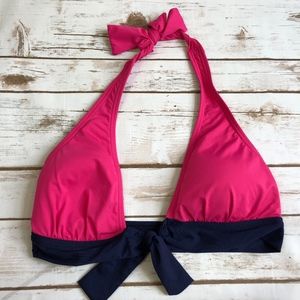 Tommy Bahama Pink and Blue Bikini Top S